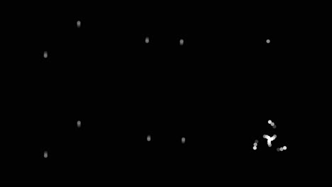 six simple animated geometric shapes representing an uploading action on a computer