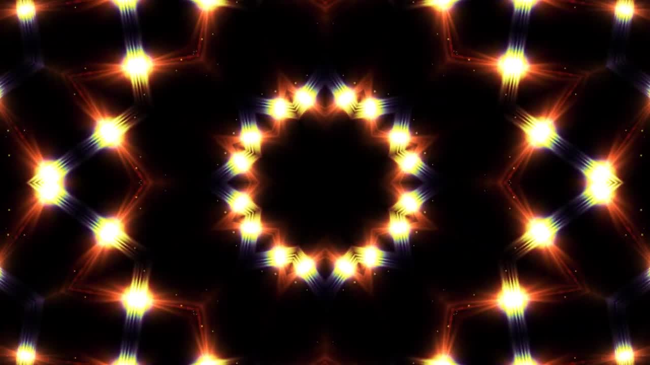 caleidoscopio luces vj loop movimiento fondo