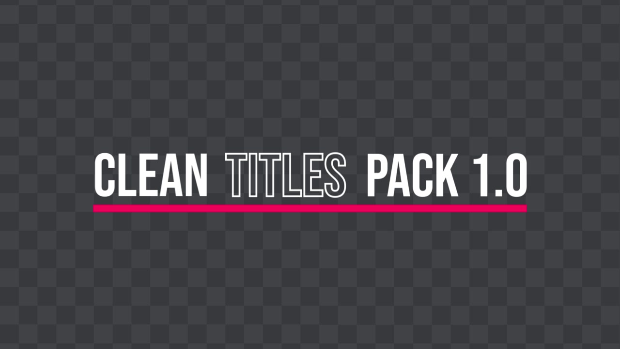 Clean Text Titles 09
Adobe After Effects 2023
Resolution 3840×2160