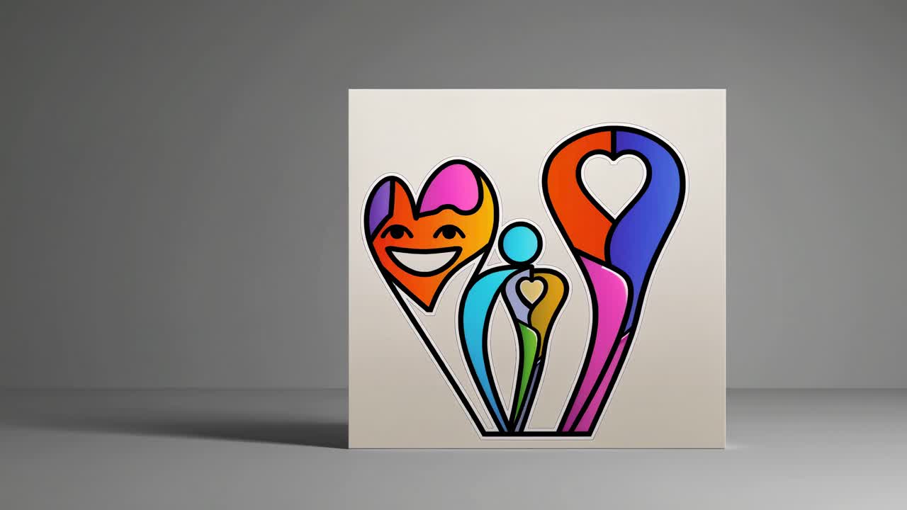 arte familiar colorido