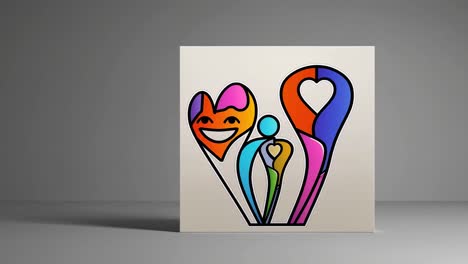 arte familiar colorido