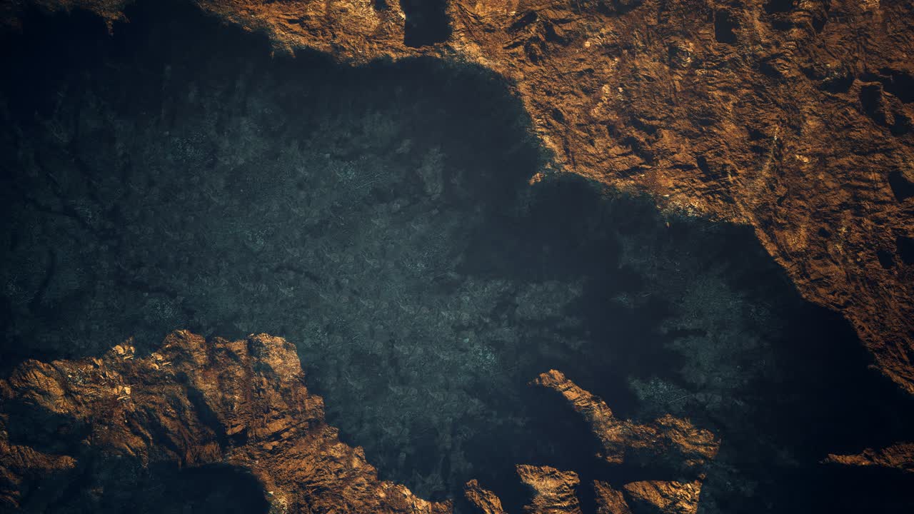 vista superior del cañón de la roca roja