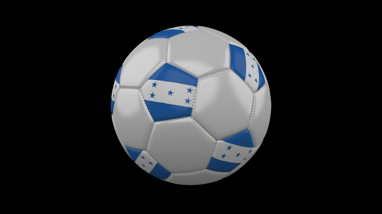 온두라스 발과 함께 축구 공, 알파와 함께 4k, 루프