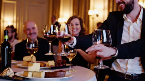 elegant dinner party with friends