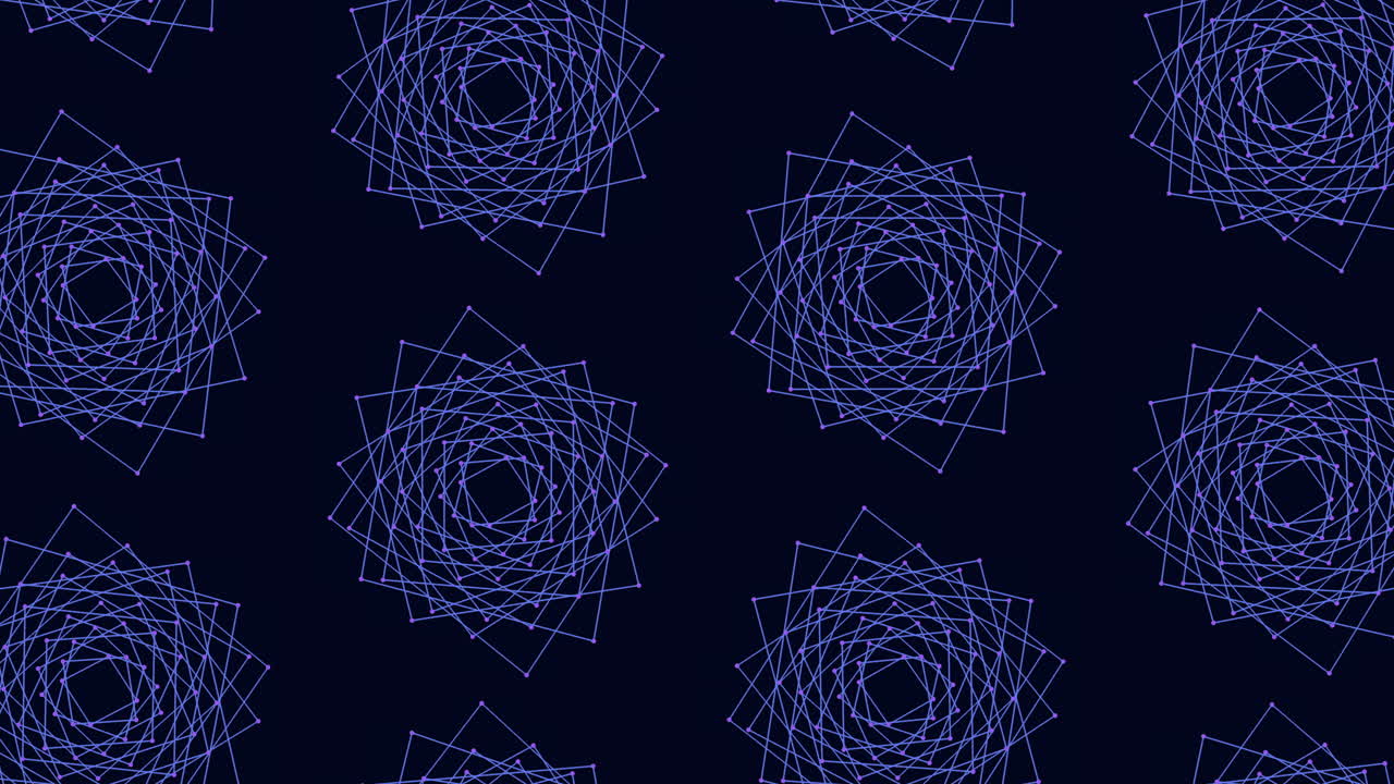 неоновые кубы бесшовный узор с точками и линиями на черном градиенте