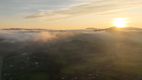 cinematic footage taken with my mavic 3 drone on a beautiful sunset day