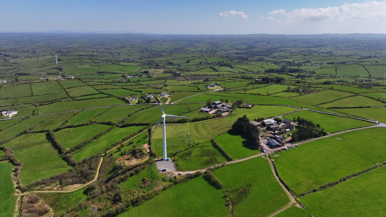 풍력 터빈, 코너사우스, 캐번 카운티, 아일랜드, 2023년 4월