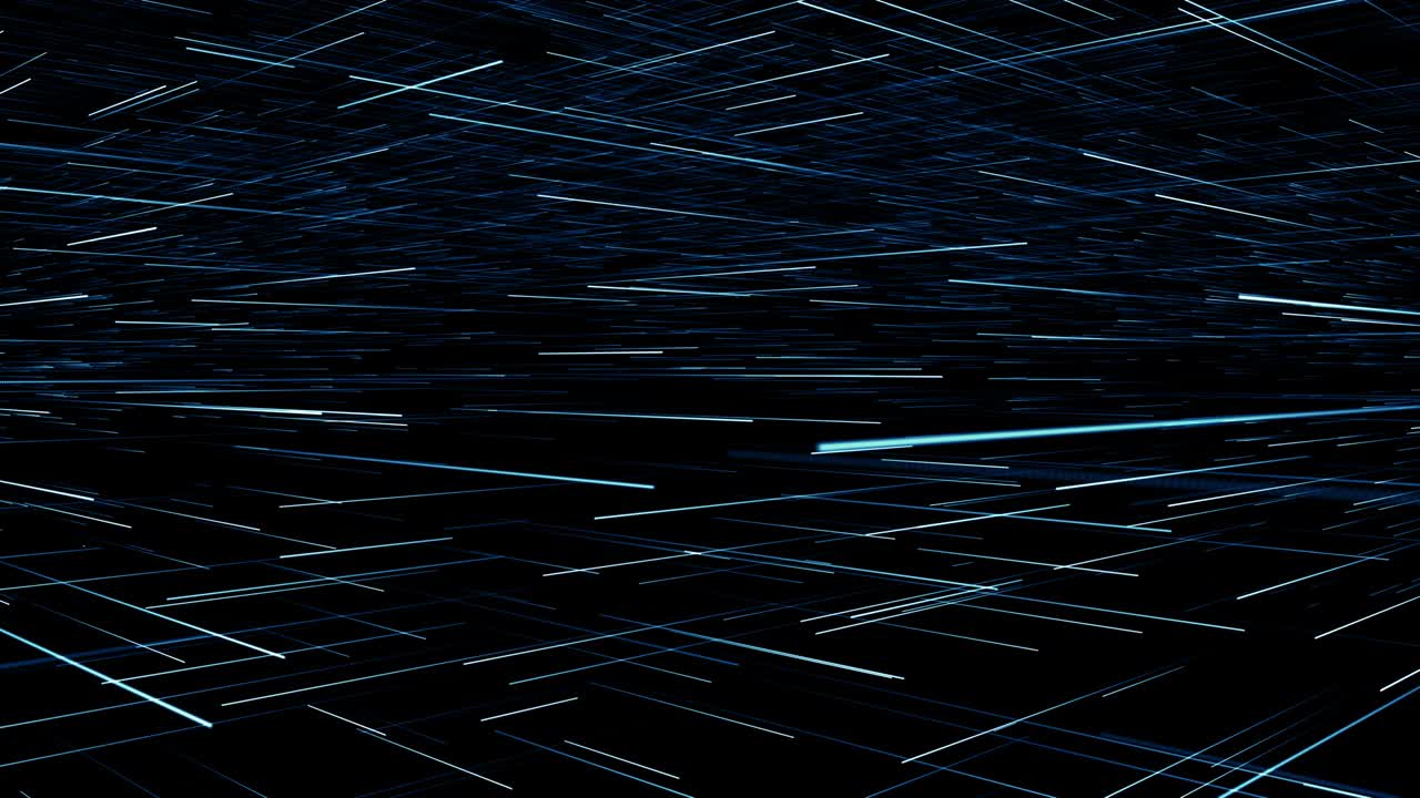 partículas de polvo azul abstracto luz bokeh títulos de movimiento bucle de fondo cinematográfico