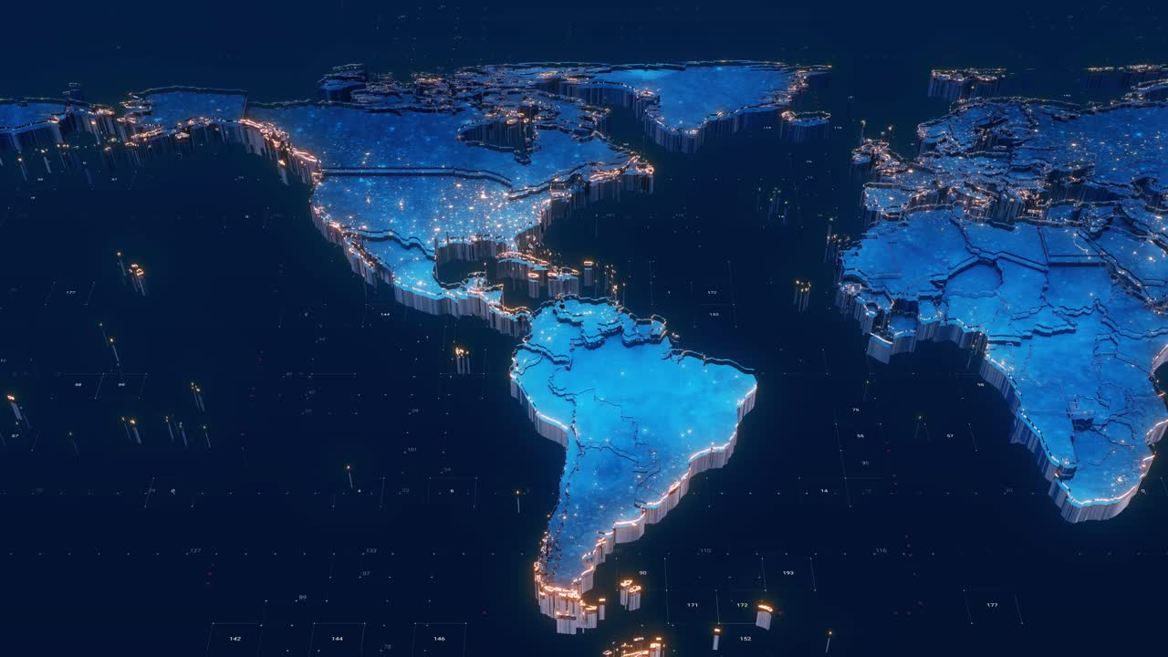 루핑 세계 지도 애니메이션