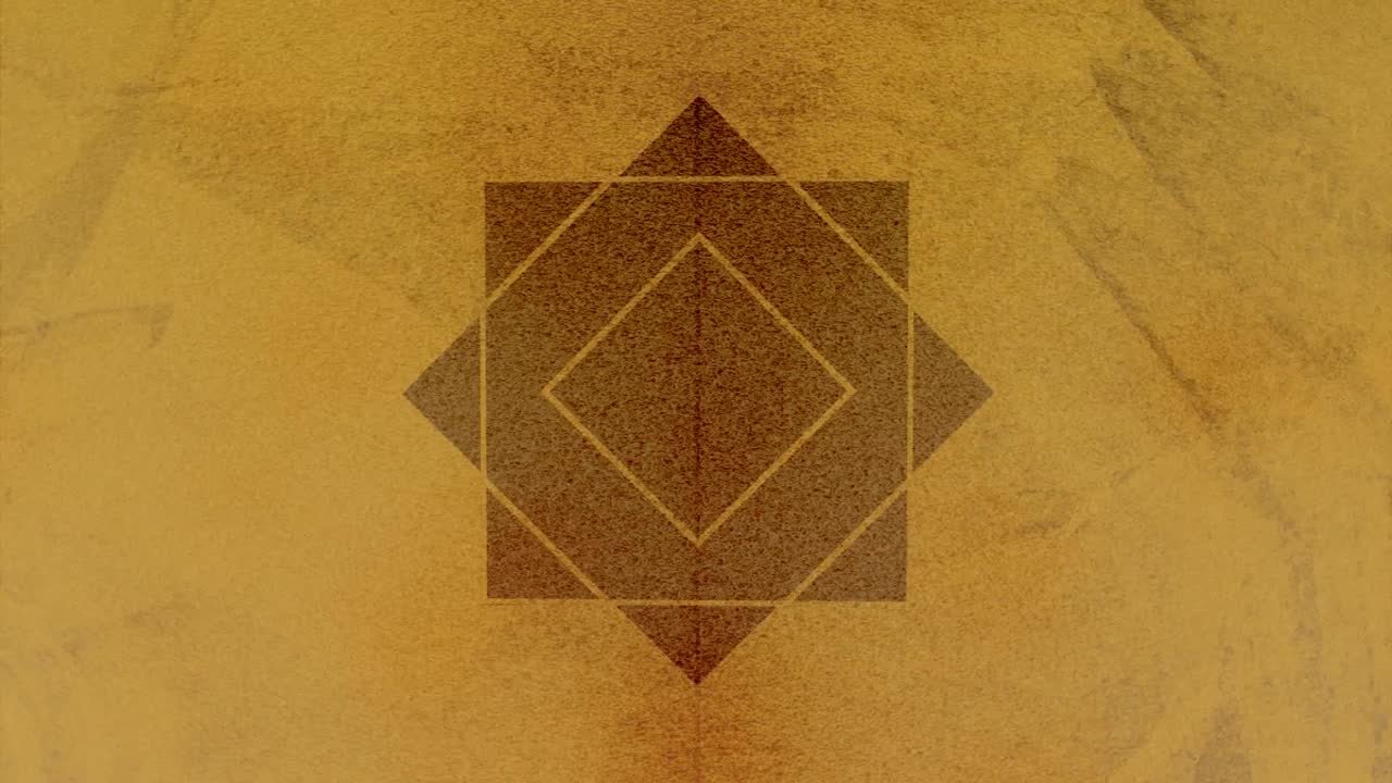 텍스처 된 갈색 배경에 대한 사각형 및 다이아몬드 디자인