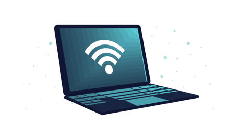 laptop with wireless connection