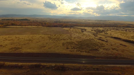 a scenic pan along highway 85 about 30 miles south of denver colorado