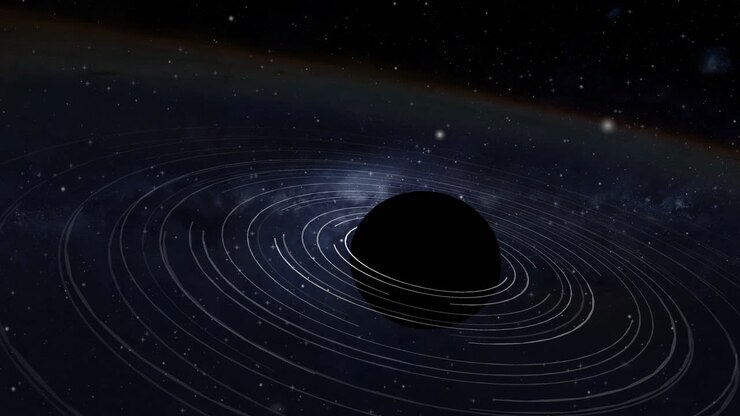 black sphere in space emits waves into space and attracts Galactic Nebula Clouds, a UFO satellite draws dark energy as an independent battery
