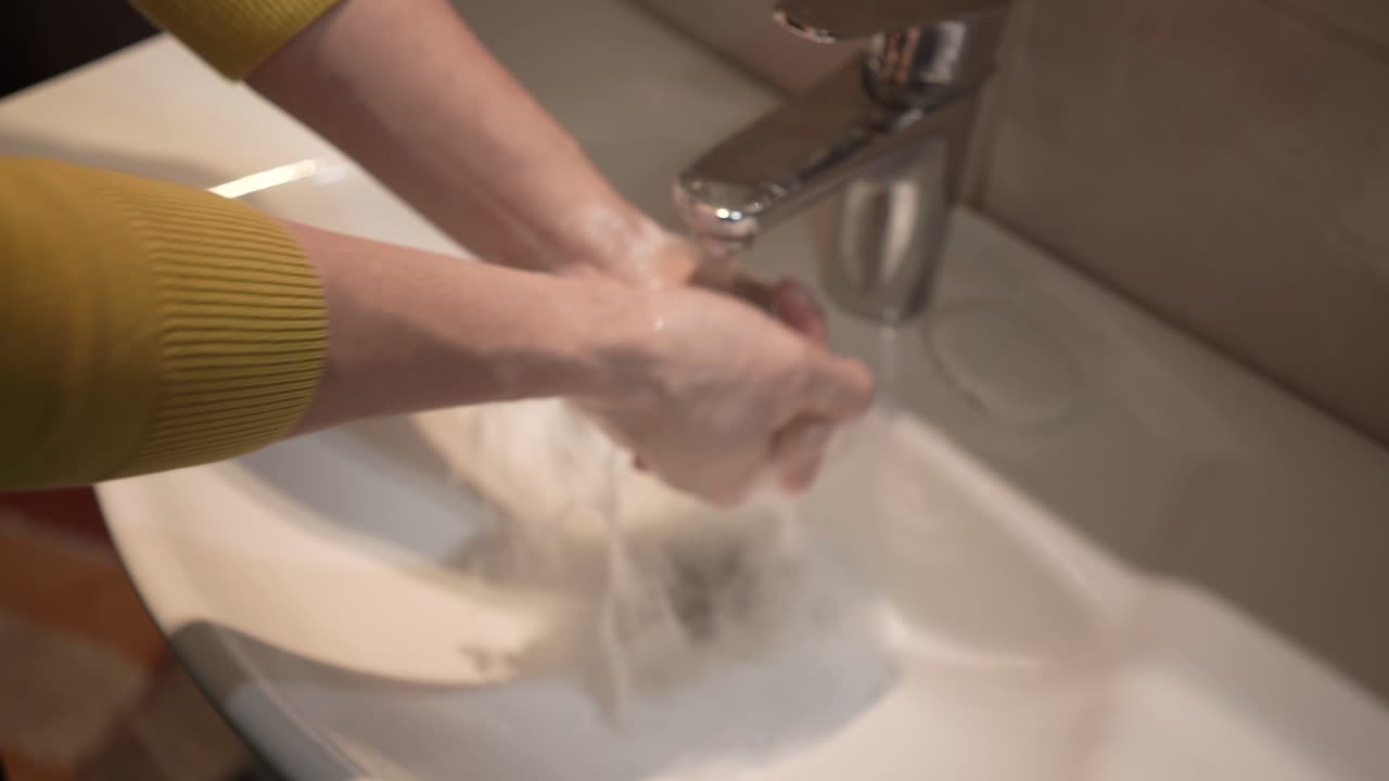 Washing hands, be safe,corona is here 4K