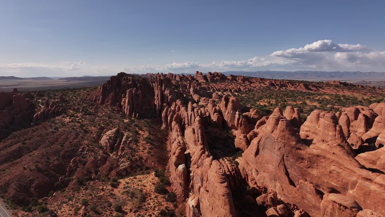 The marvelous Arches National Park with its breathtaking rock formations
