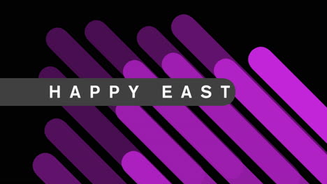 Happy-Easter-with-purple-lines-on-fashion-black-gradient