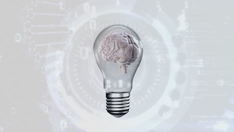 cerebro dentro de una bombilla