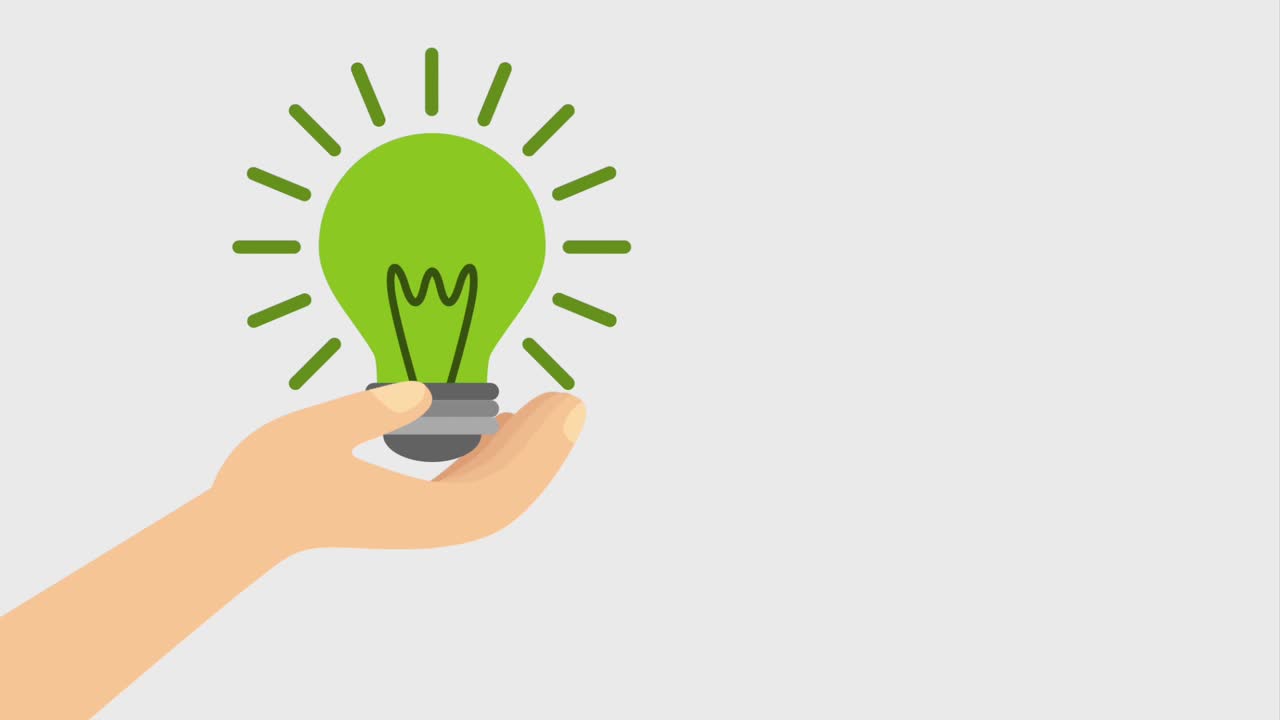 animación de energía ecológica