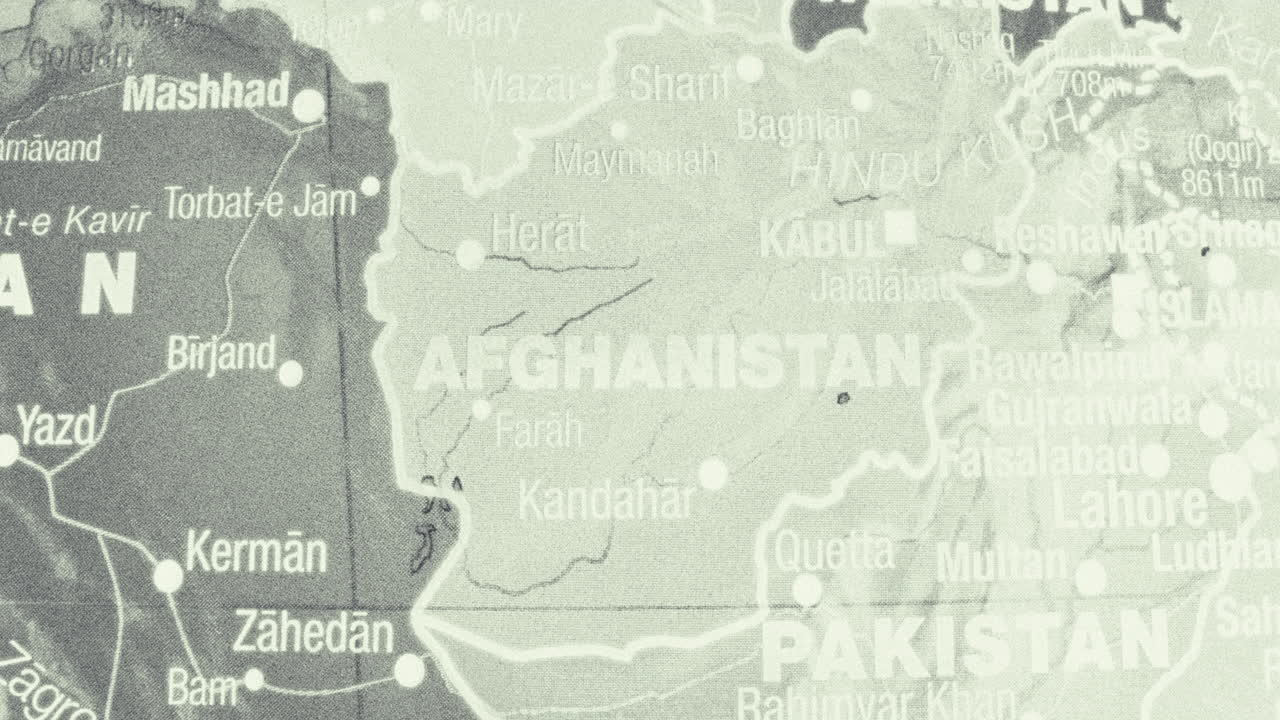 Map of Afghanistan and Surrounding Countries