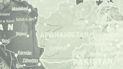 map of afghanistan and surrounding countries