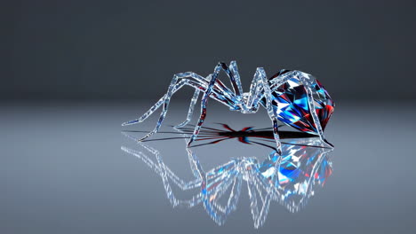 crystal spider sculpture