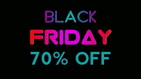 black friday 70% off sale