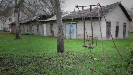 The broken child swing