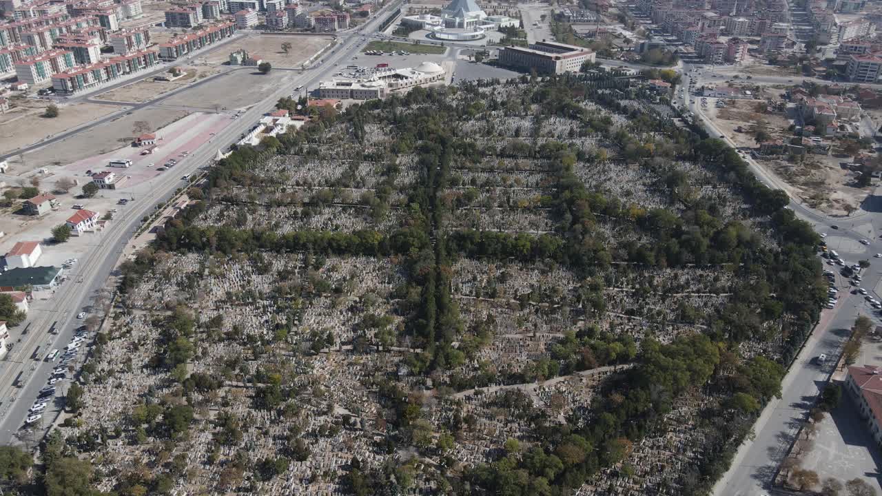 cementerio histórico vista aérea