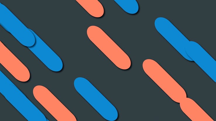 Flat style animation - 3d render computer generated creative for stylish videos