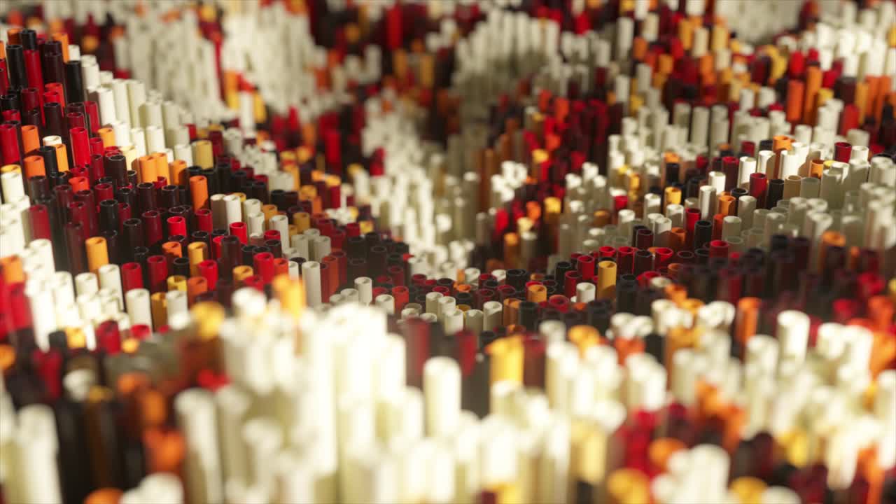 абстрактный геометрический рисунок цилиндров