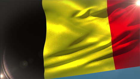 Gran-Bandera-Nacional-De-Bélgica-Ondeando-