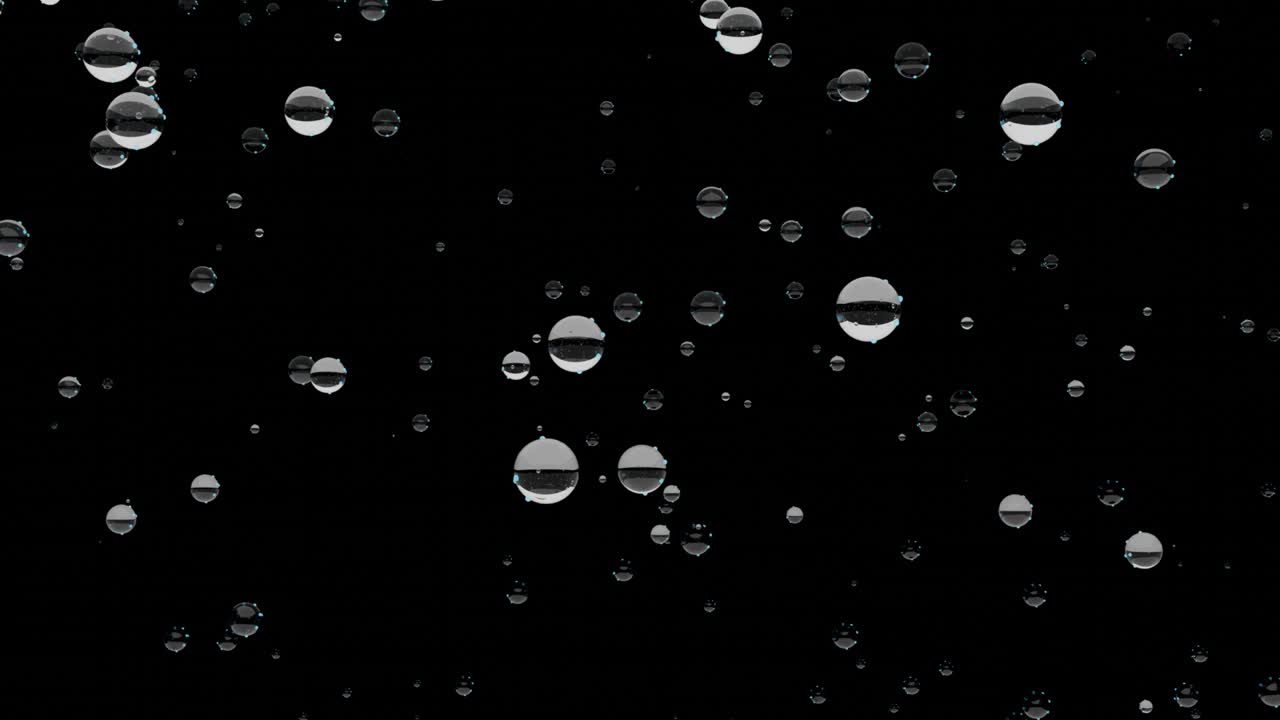 Drops of water.
