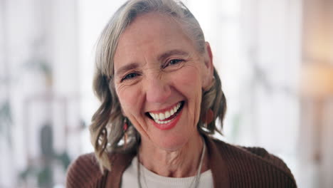 smiling senior woman portrait