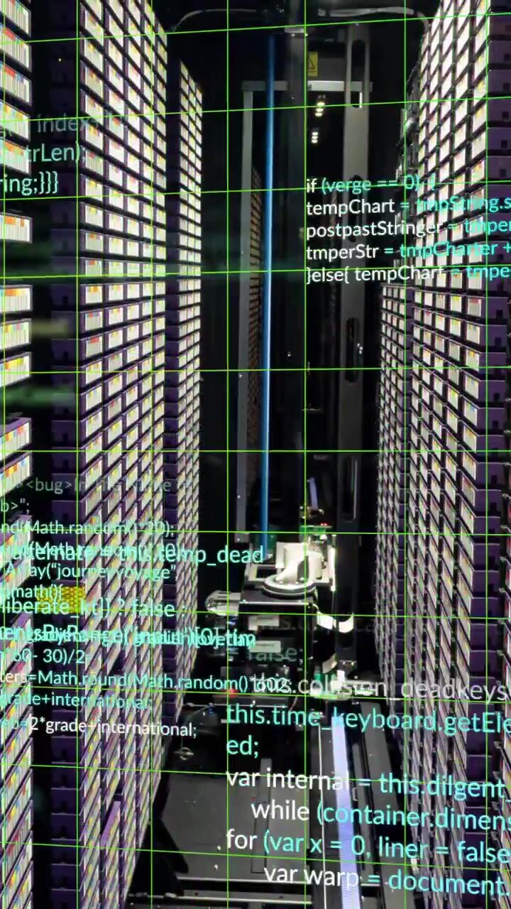 Animation of data processing over industrial machinery and technology
