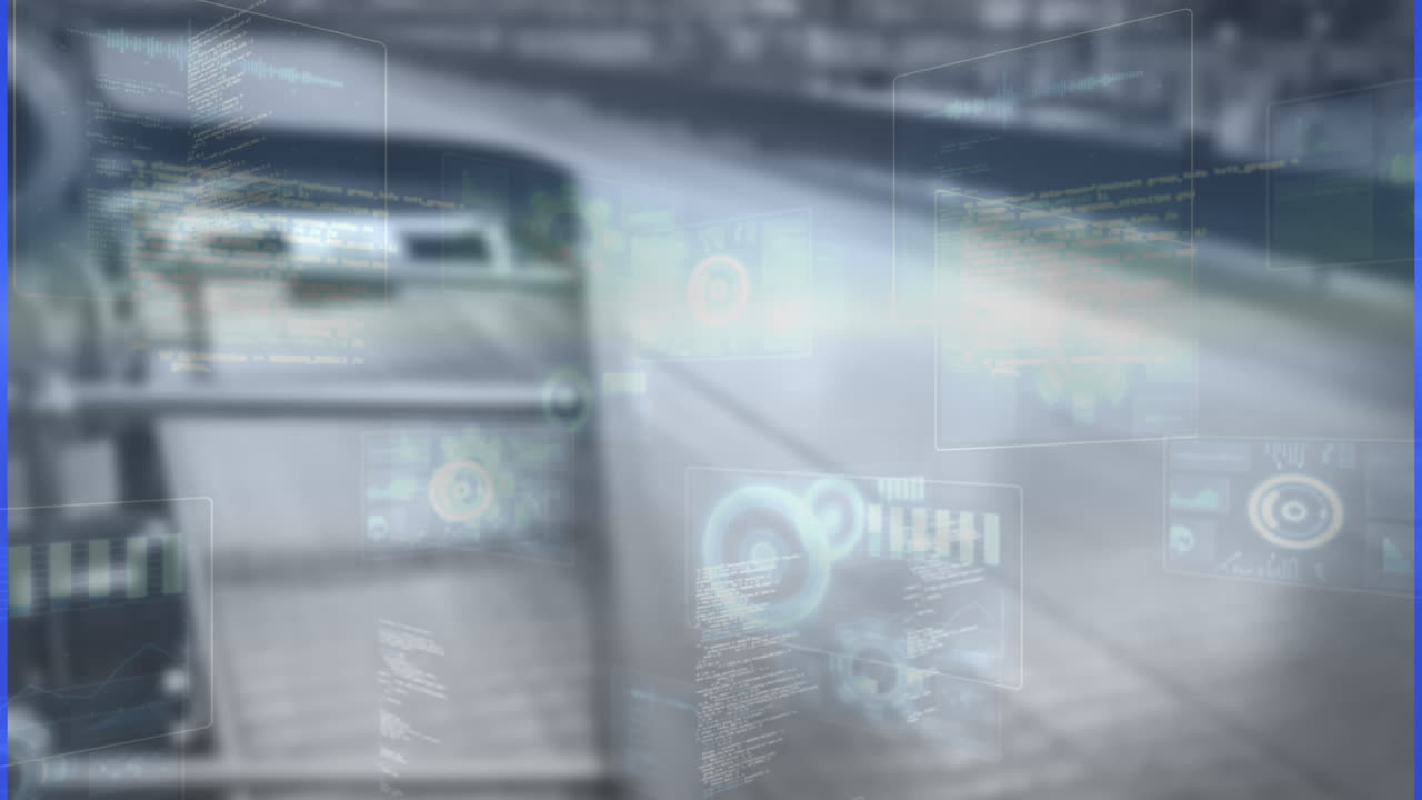 Animation of data processing over warehouse