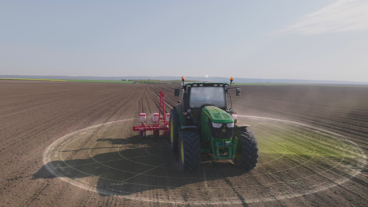 Automated Tractor Planting in Field
