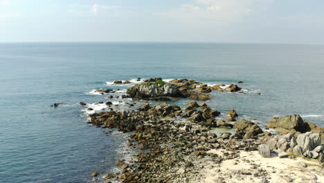 brazilian rocky coastline, praia armacao, florianopolis, santa catarina, brazil