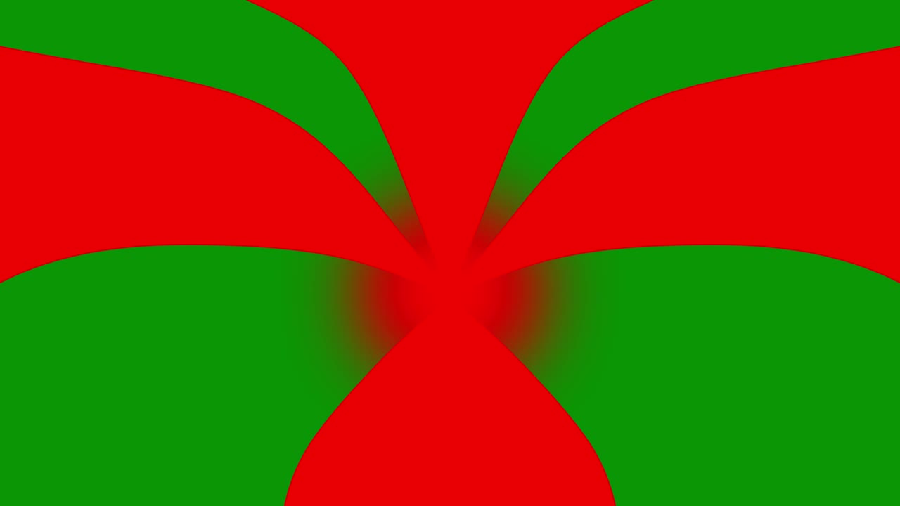 Slow moving striped wave lines warp 2D animated gradient backdrop motion graphics dynamic abstract shapes geometric patterns and visual effects twisting design overlay colours red and green