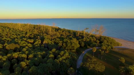 4k drone video of sunshine skyway bridge spanning tampa bay and the gulf of mexico near st