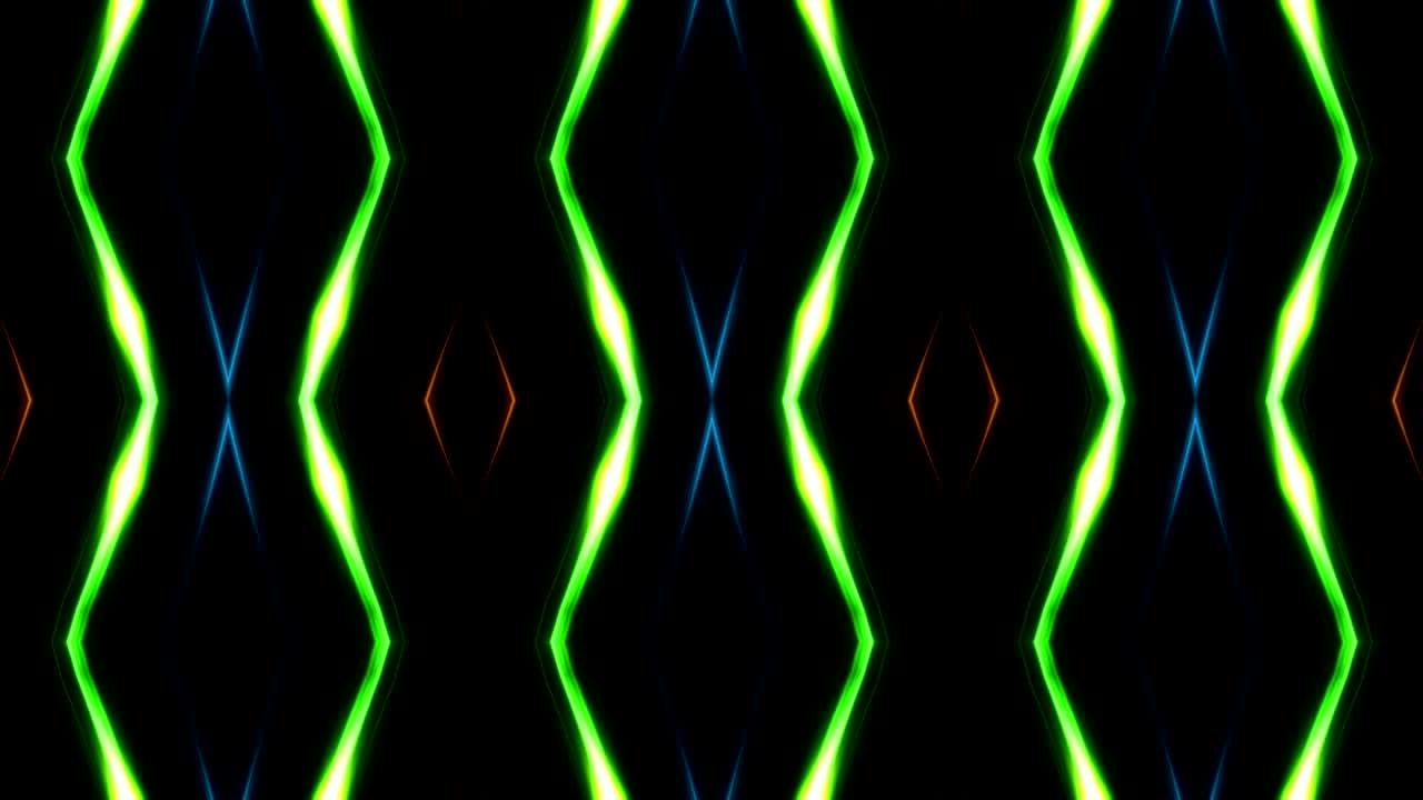 caleidoscopio abstracto discoteca danza luces animación,