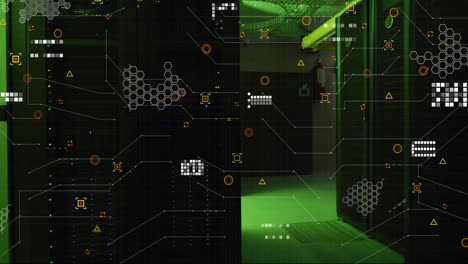 Animación-Del-Procesamiento-De-Datos-Digitales-Sobre-Servidores-Informáticos