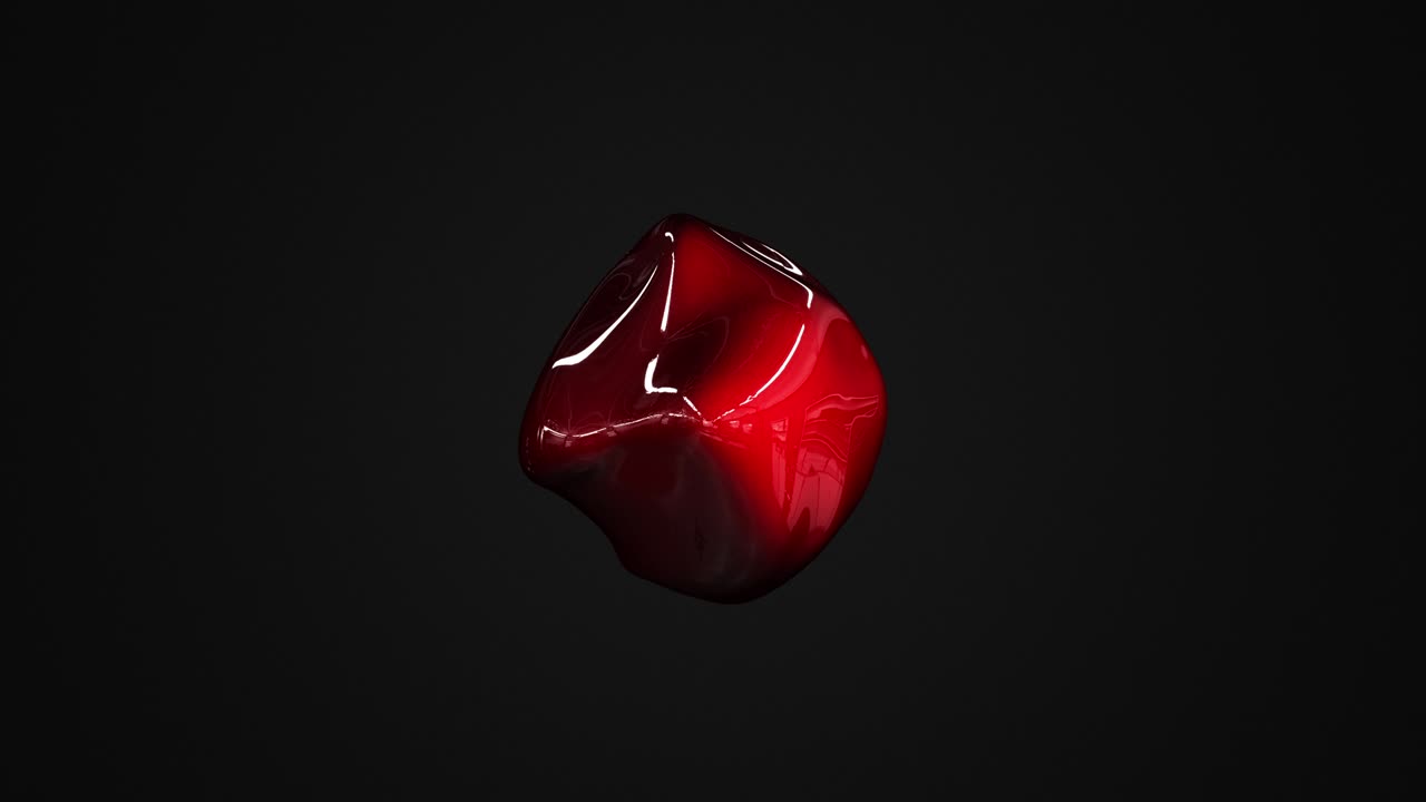 metamorphose of amorphous shape with waved surface