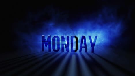 Monday-day-of-the-week-3d-text-with-a-flash-of-light