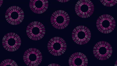 Repeat-neon-futuristic-circles-pattern-with-rainbow-lines-on-black-gradient