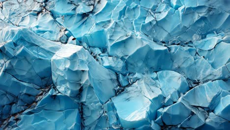 intricate blue ice formations glisten under natural light in a glacier