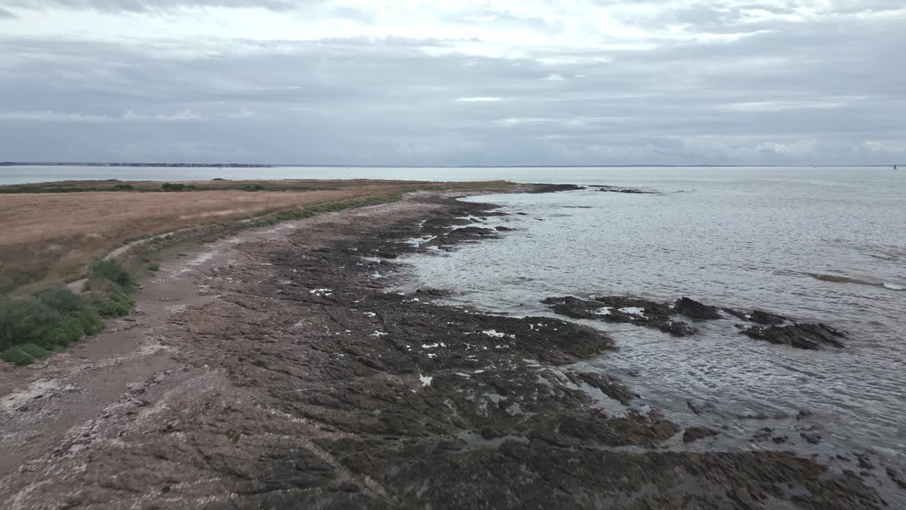 프랑스 브리타니 의 펜빈스 해안 과 해양 풍경 의 새 눈 으로 볼 수 있다