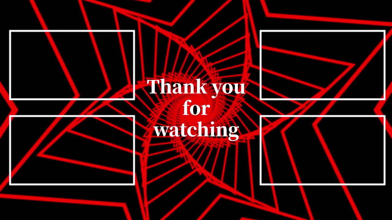 모양 연속 진행 끝 카드 끝 화면 모션 그래픽