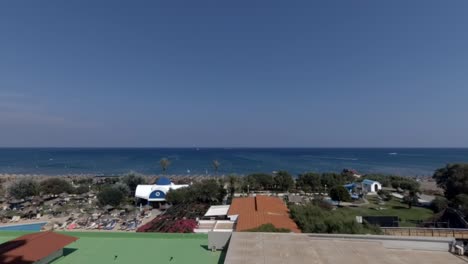 grecia, rodas desde la vista del hotel en ver timelapse