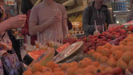 fresh fruit on food market