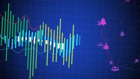 animation of media icons over diagrams